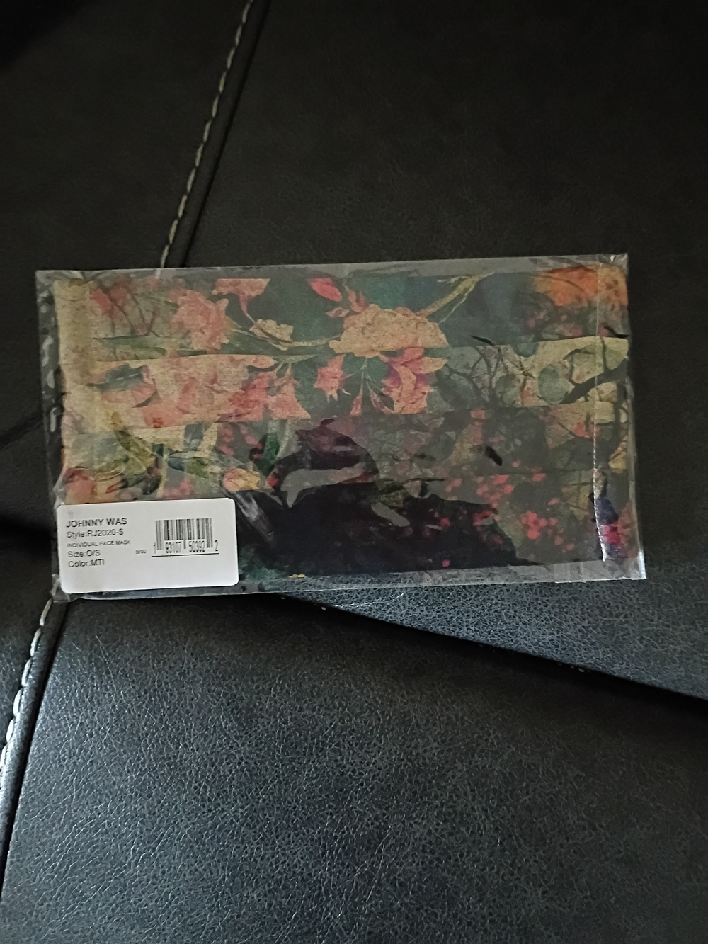 Johnny Was Multicolor Floral Face Mask